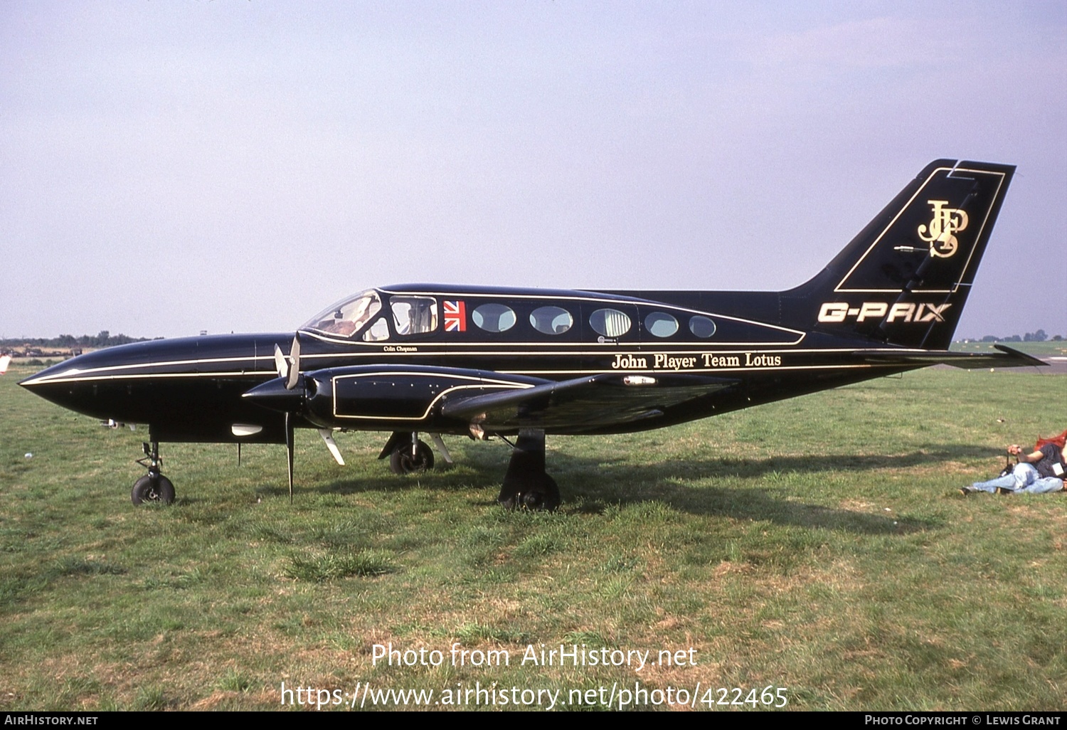 Aircraft Photo of G-PRIX | Cessna 414A Chancellor | Team Lotus | AirHistory.net #422465