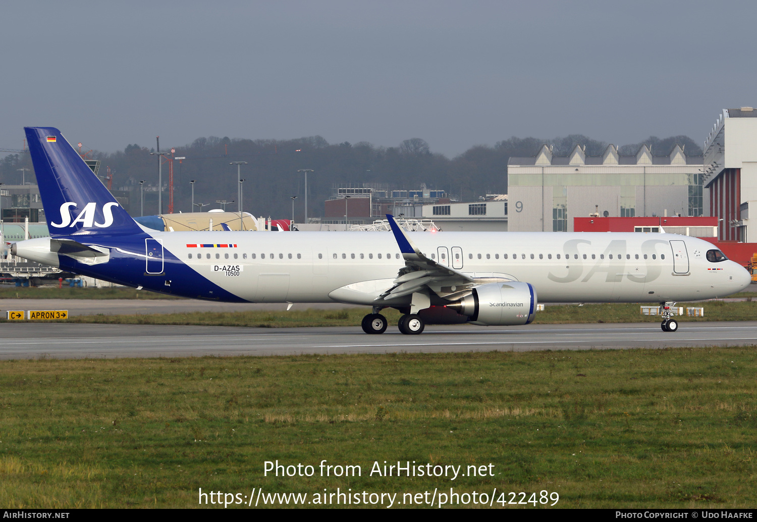 Aircraft Photo of D-AZAS / SE-DMS | Airbus A321-253NX | Scandinavian Airlines - SAS | AirHistory.net #422489
