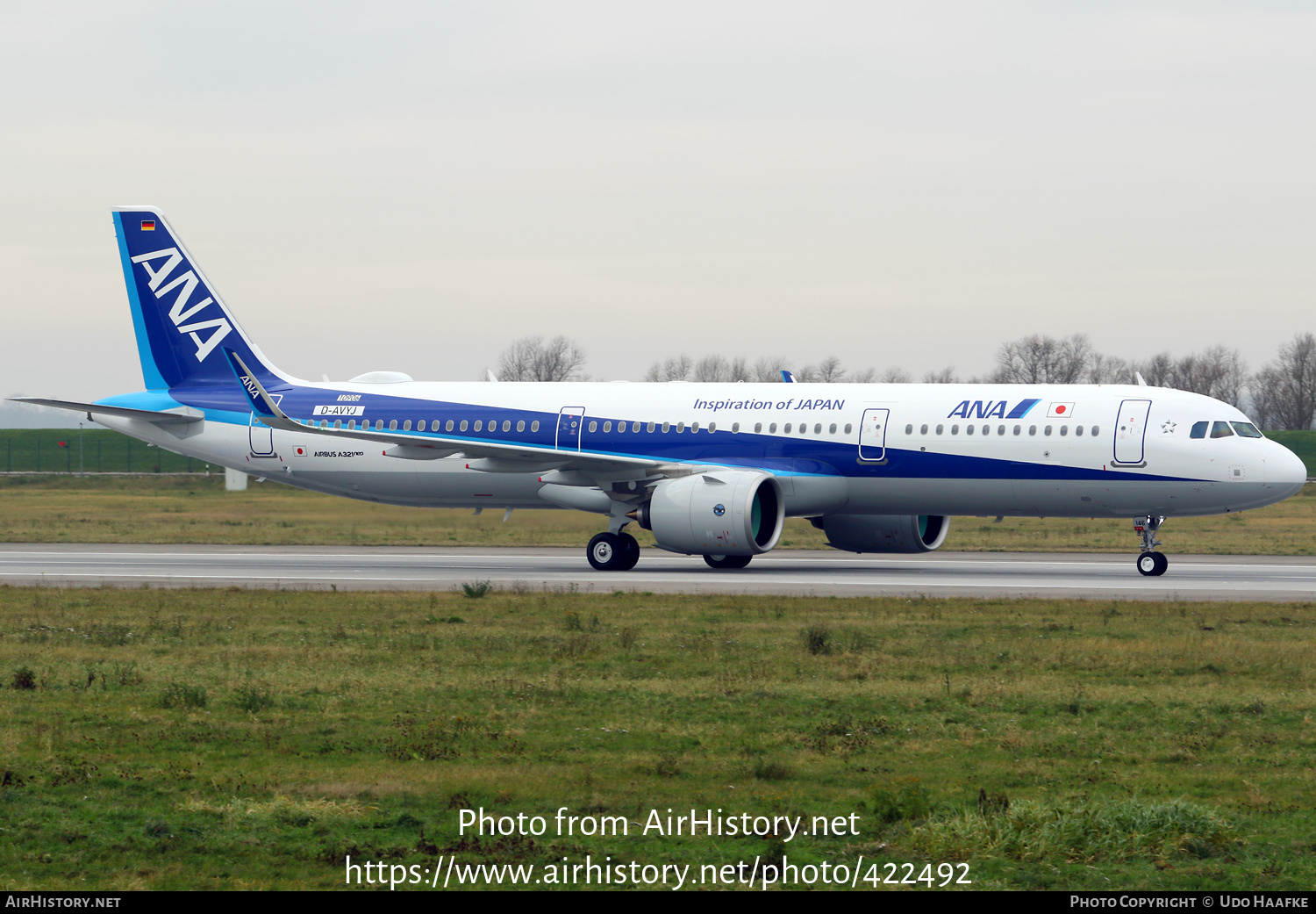 Aircraft Photo of D-AVYJ / JA146A | Airbus A321-272N | All Nippon Airways - ANA | AirHistory.net #422492