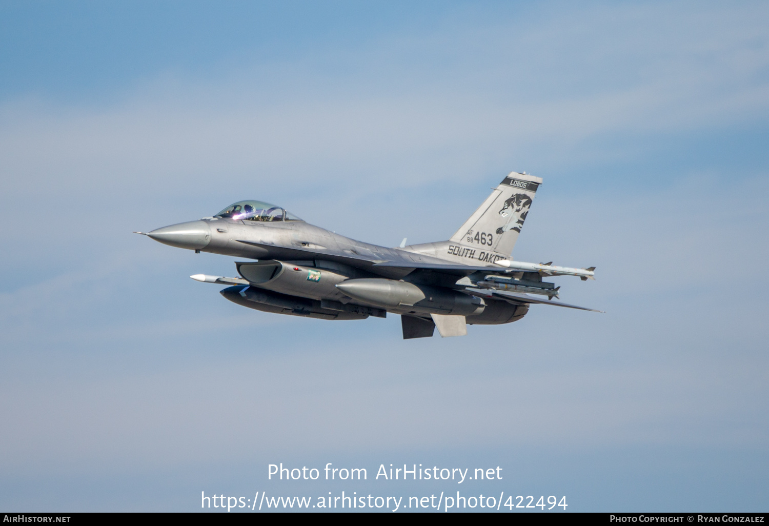 Aircraft Photo of 88-0463 / AF88-463 | General Dynamics F-16CG Night Falcon | USA - Air Force | AirHistory.net #422494