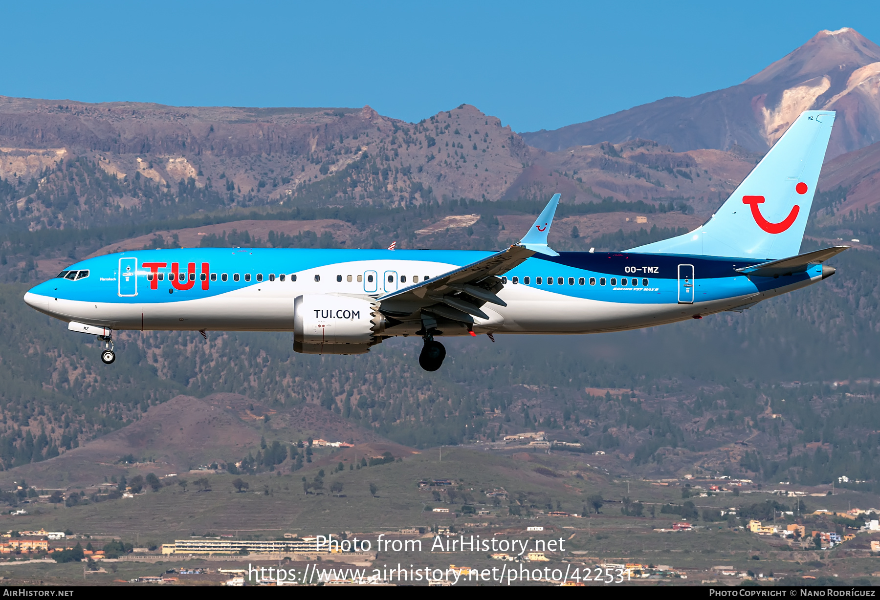 Aircraft Photo of OO-TMZ | Boeing 737-8 Max 8 | TUI | AirHistory.net #422531