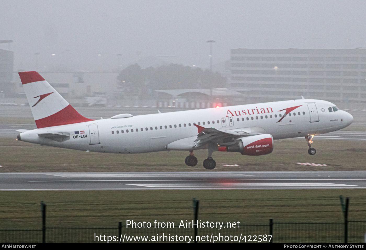 Aircraft Photo of OE-LBI | Airbus A320-214 | Austrian Airlines | AirHistory.net #422587