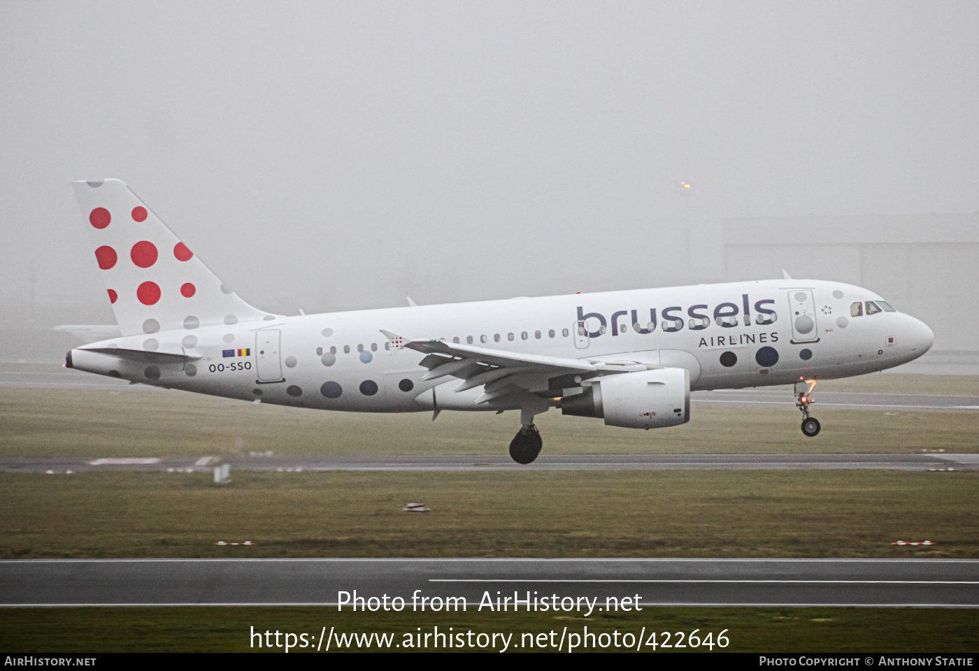 Aircraft Photo of OO-SSO | Airbus A319-111 | Brussels Airlines | AirHistory.net #422646