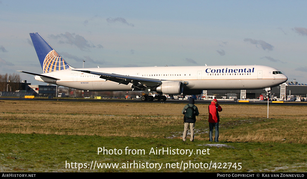 Aircraft Photo of N76054 | Boeing 767-424/ER | Continental Airlines | AirHistory.net #422745