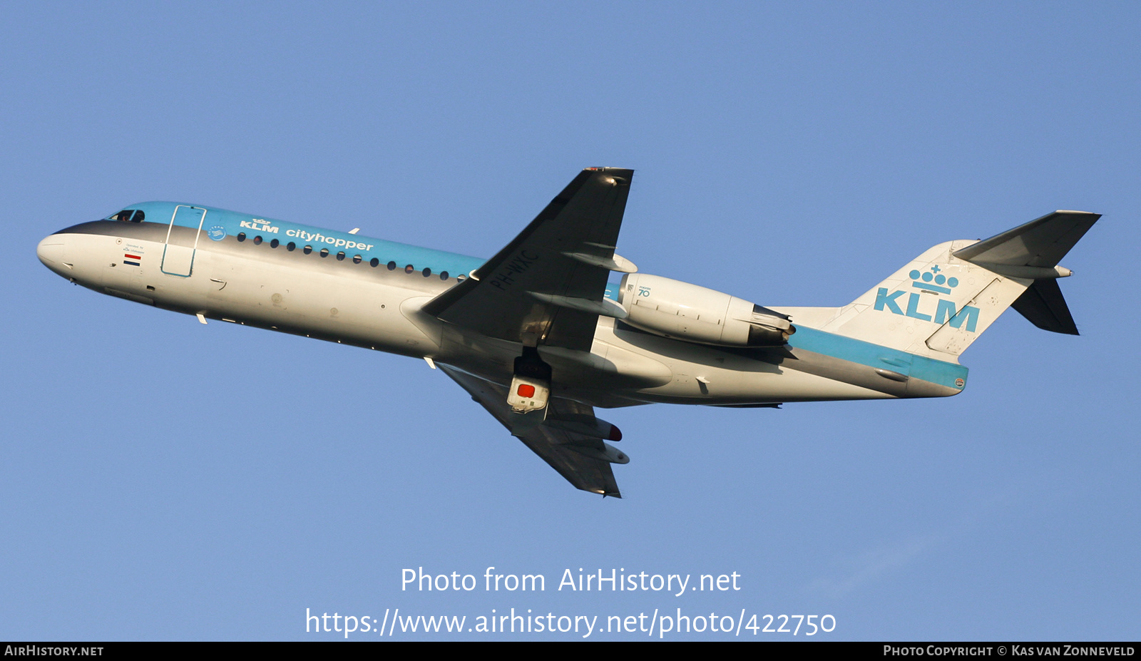 Aircraft Photo of PH-WXC | Fokker 70 (F28-0070) | KLM Cityhopper | AirHistory.net #422750