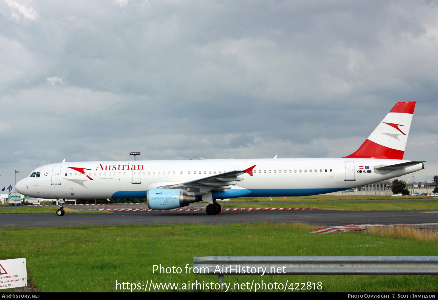 Aircraft Photo of OE-LBB | Airbus A321-111 | Austrian Airlines | AirHistory.net #422818