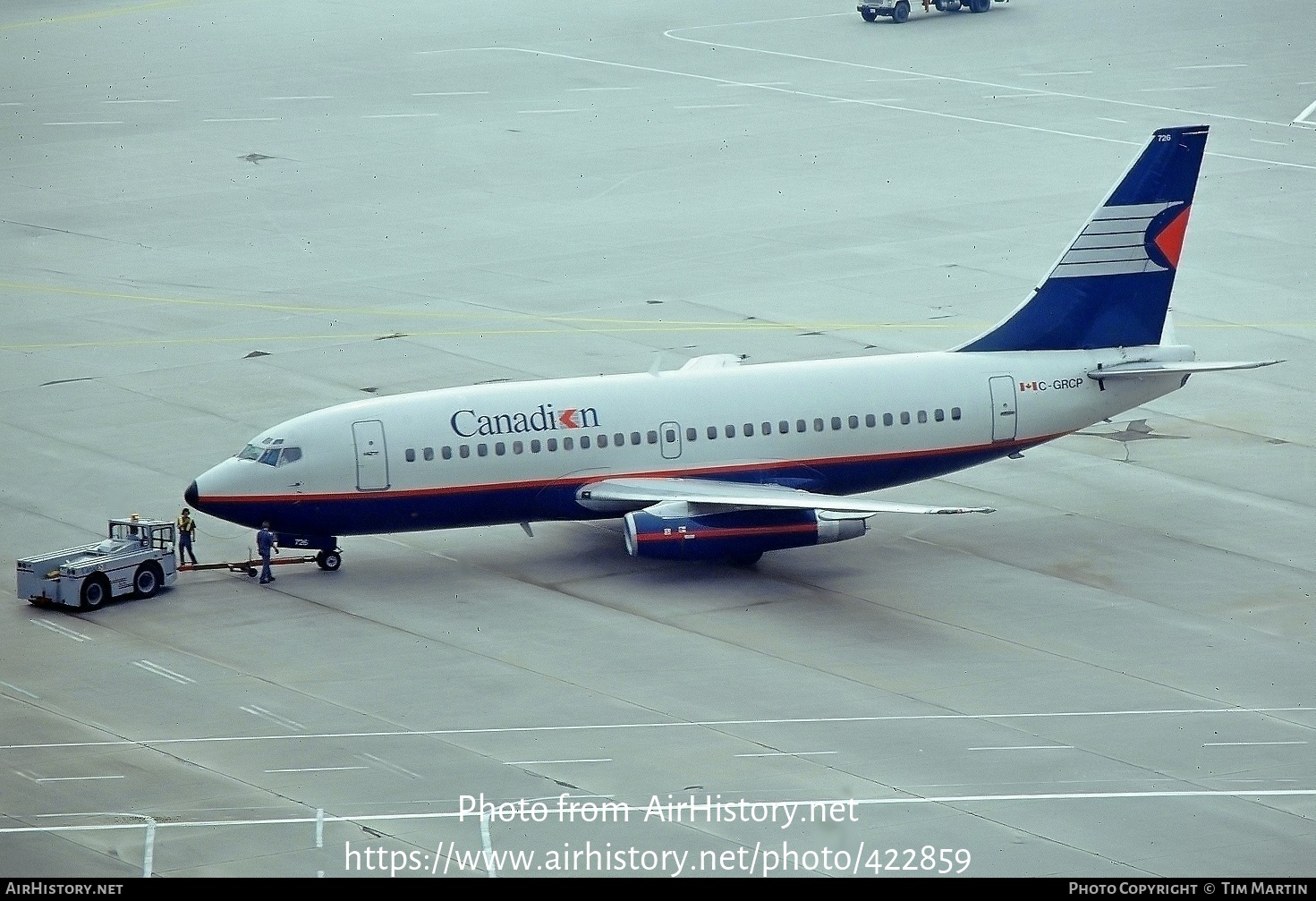 Aircraft Photo of C-GRCP | Boeing 737-2K2/Adv | Canadian Airlines | AirHistory.net #422859