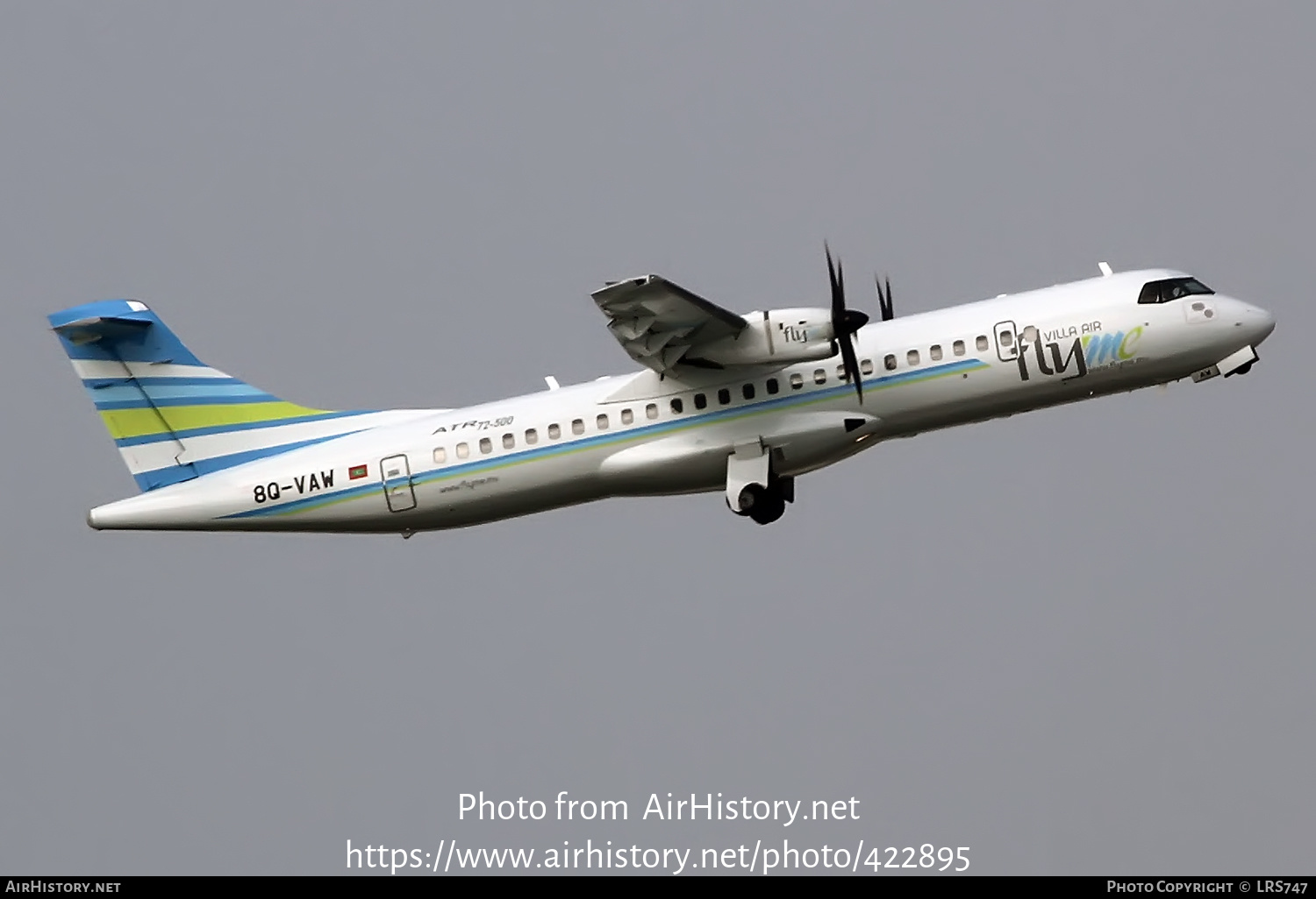 Aircraft Photo of 8Q-VAW | ATR ATR-72-500 (ATR-72-212A) | Flyme Maldives | AirHistory.net #422895