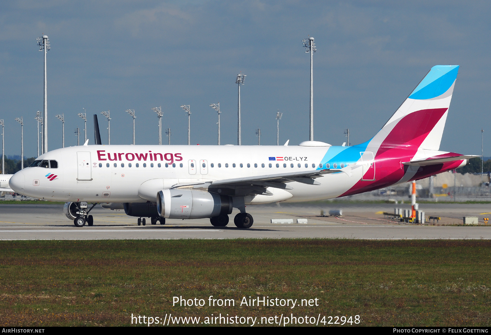 Aircraft Photo of OE-LYZ | Airbus A319-132 | Eurowings | AirHistory.net #422948