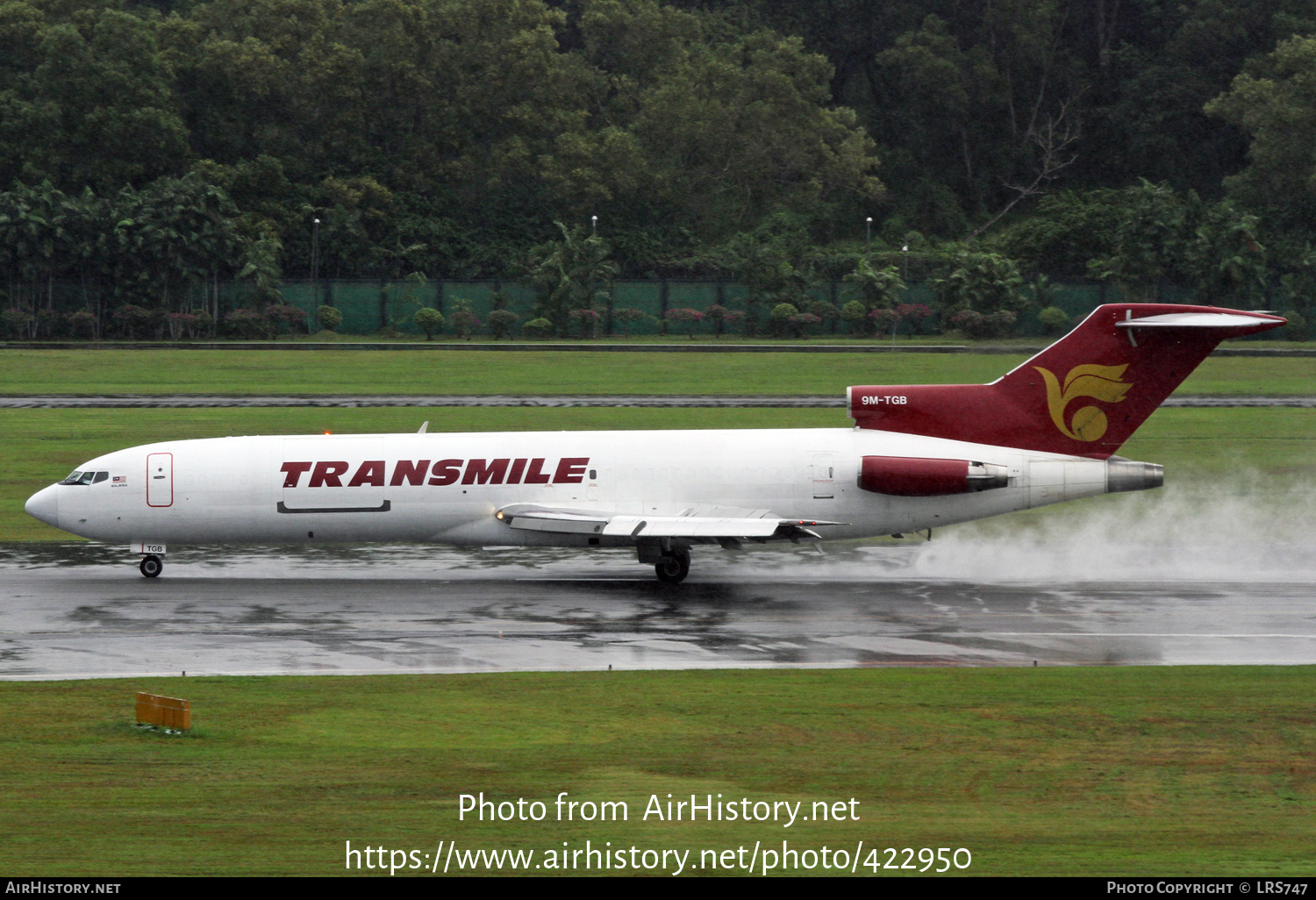 Aircraft Photo of 9M-TGB | Boeing 727-2F2/Adv(F) | Transmile Air Services | AirHistory.net #422950