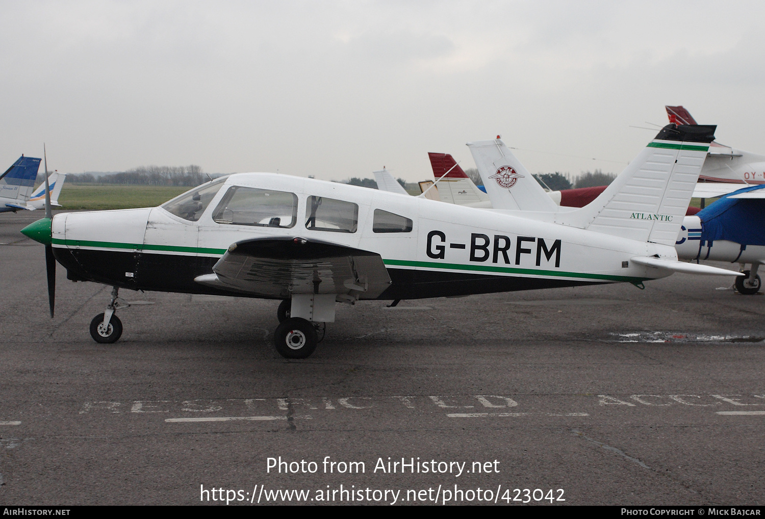 Aircraft Photo of G-BRFM | Piper PA-28-161 Cherokee Warrior II | Atlantic Airlines | AirHistory.net #423042