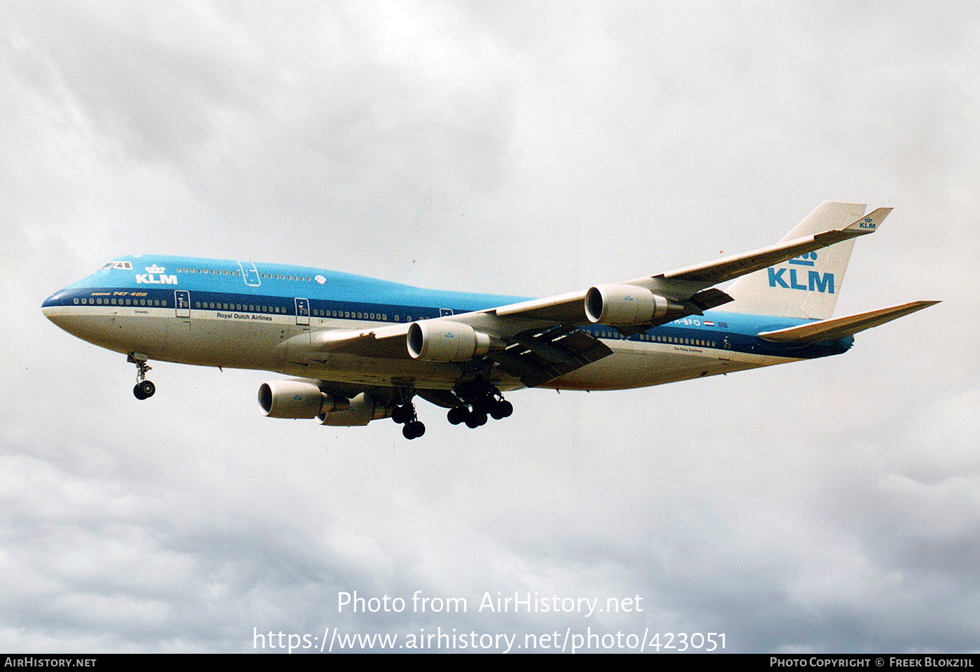 Aircraft Photo of PH-BFO | Boeing 747-406M | KLM - Royal Dutch Airlines | AirHistory.net #423051