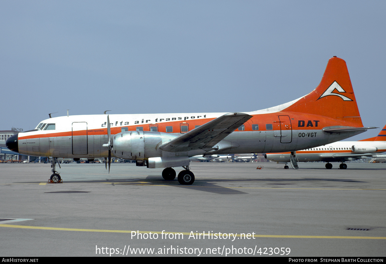 Aircraft Photo of OO-VGT | Convair 440-80 Metropolitan | Delta Air Transport - DAT | AirHistory.net #423059