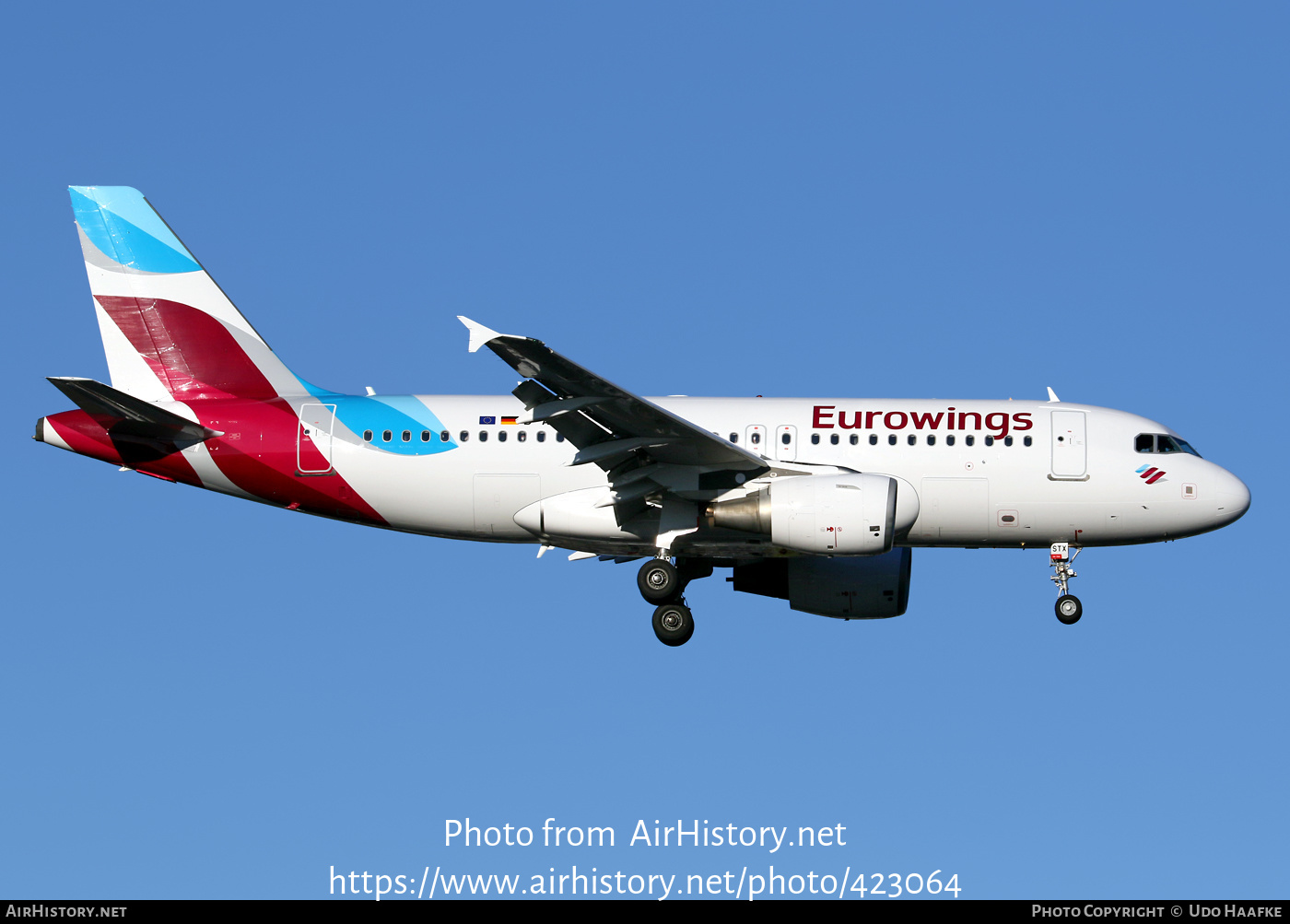 Aircraft Photo of D-ASTX | Airbus A319-112 | Eurowings | AirHistory.net #423064