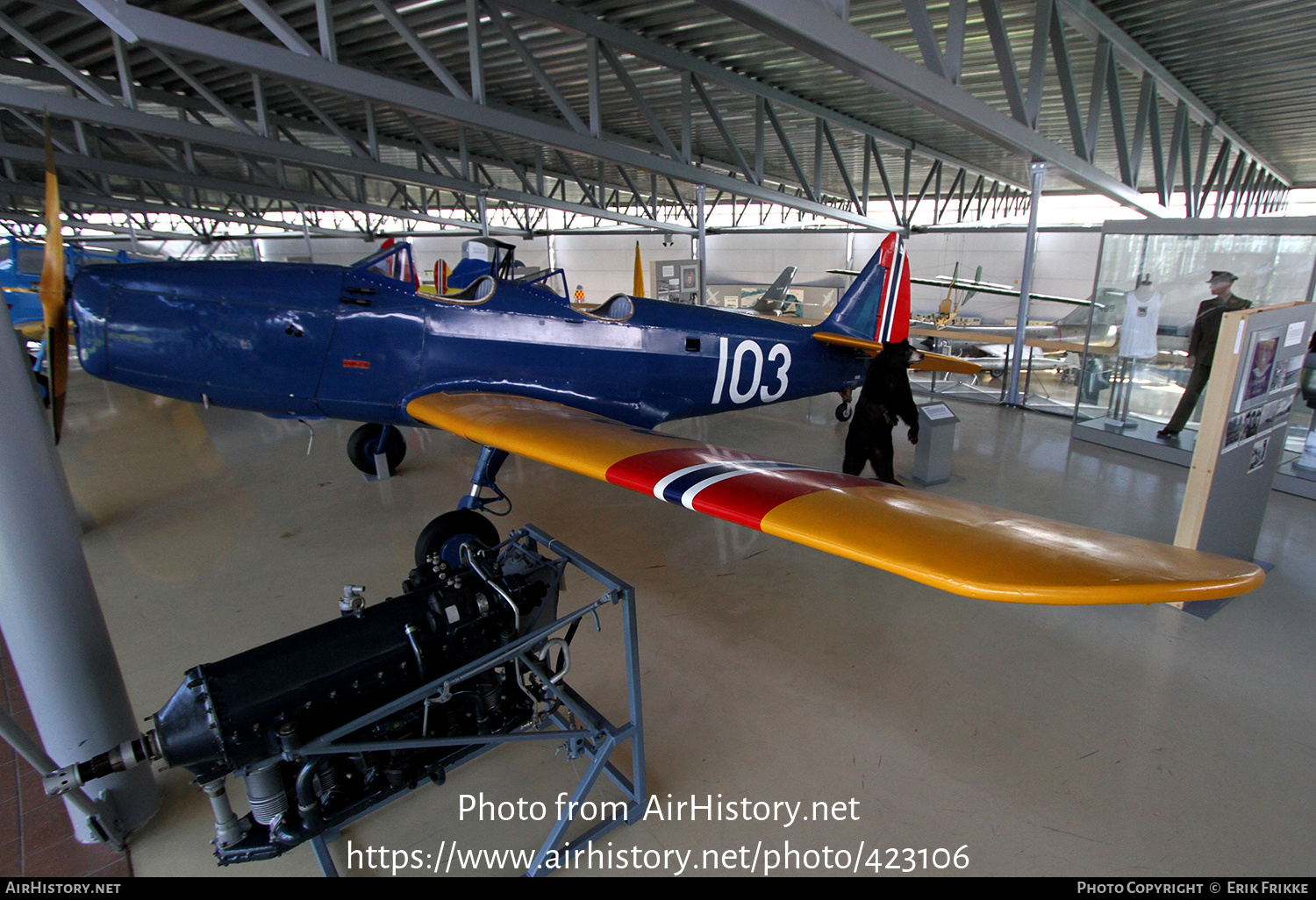 Aircraft Photo of 103 | Fairchild PT-19 Cornell (M-62A) | Norway - Air Force | AirHistory.net #423106