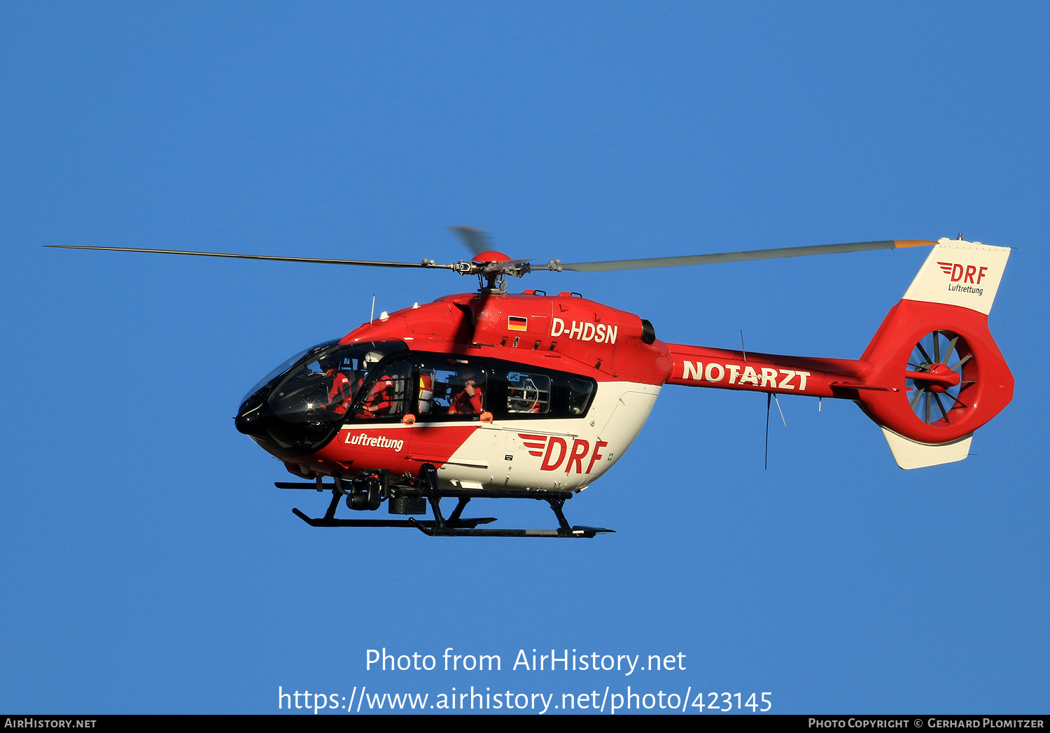 Aircraft Photo of D-HDSN | Airbus Helicopters EC-145T-2 | DRF Luftrettung - German Air Rescue | AirHistory.net #423145