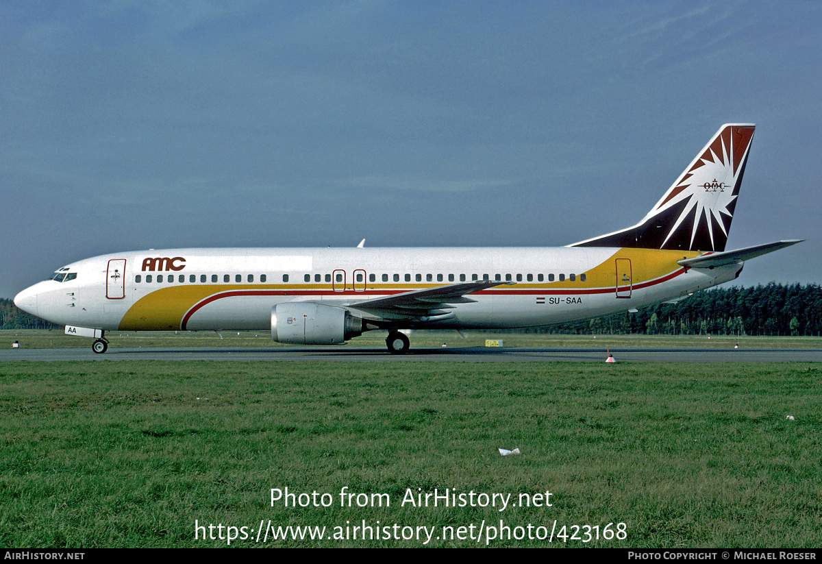 Aircraft Photo of SU-SAA | Boeing 737-46B | AMC Airlines | AirHistory.net #423168