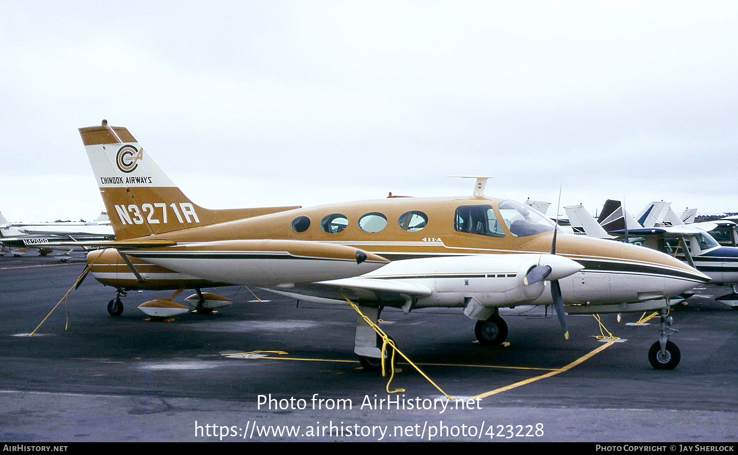 Aircraft Photo of N3271R | Cessna 411A | Chinook Airways | AirHistory.net #423228