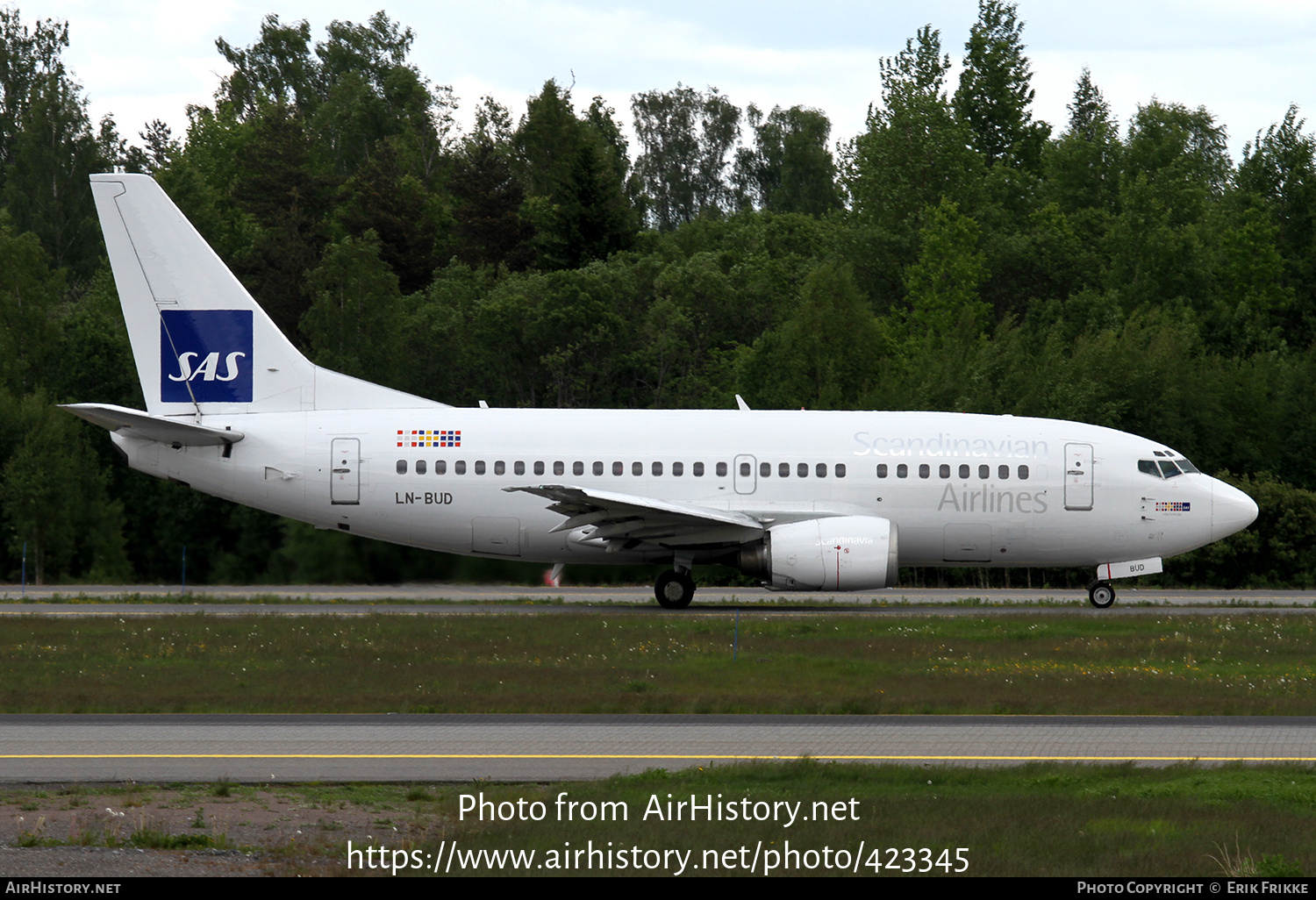 Aircraft Photo of LN-BUD | Boeing 737-505 | Scandinavian Airlines - SAS | AirHistory.net #423345