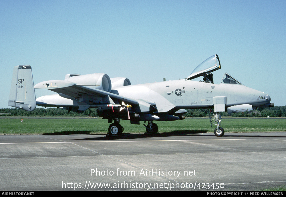 Aircraft Photo of 81-0984 / AF81-984 | Fairchild A-10A Thunderbolt II | USA - Air Force | AirHistory.net #423450