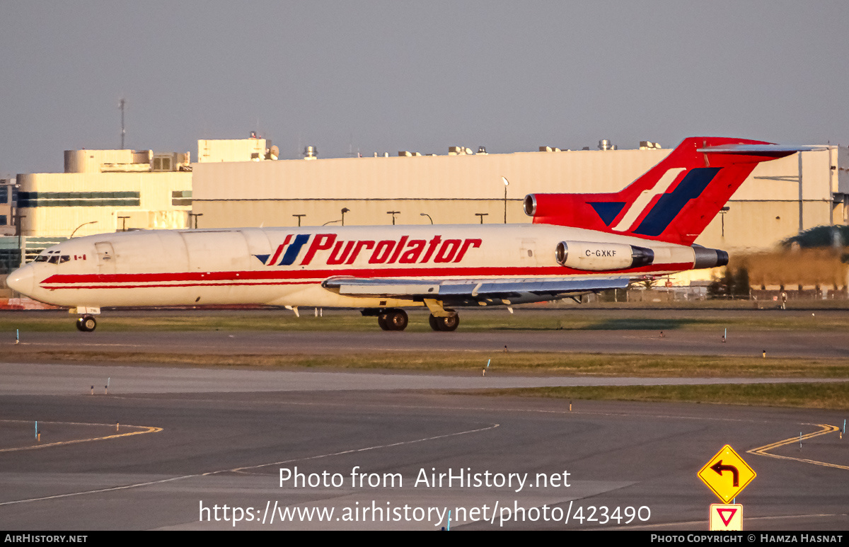 Aircraft Photo of C-GXKF | Boeing 727-243/Adv(F) | Purolator Courier | AirHistory.net #423490