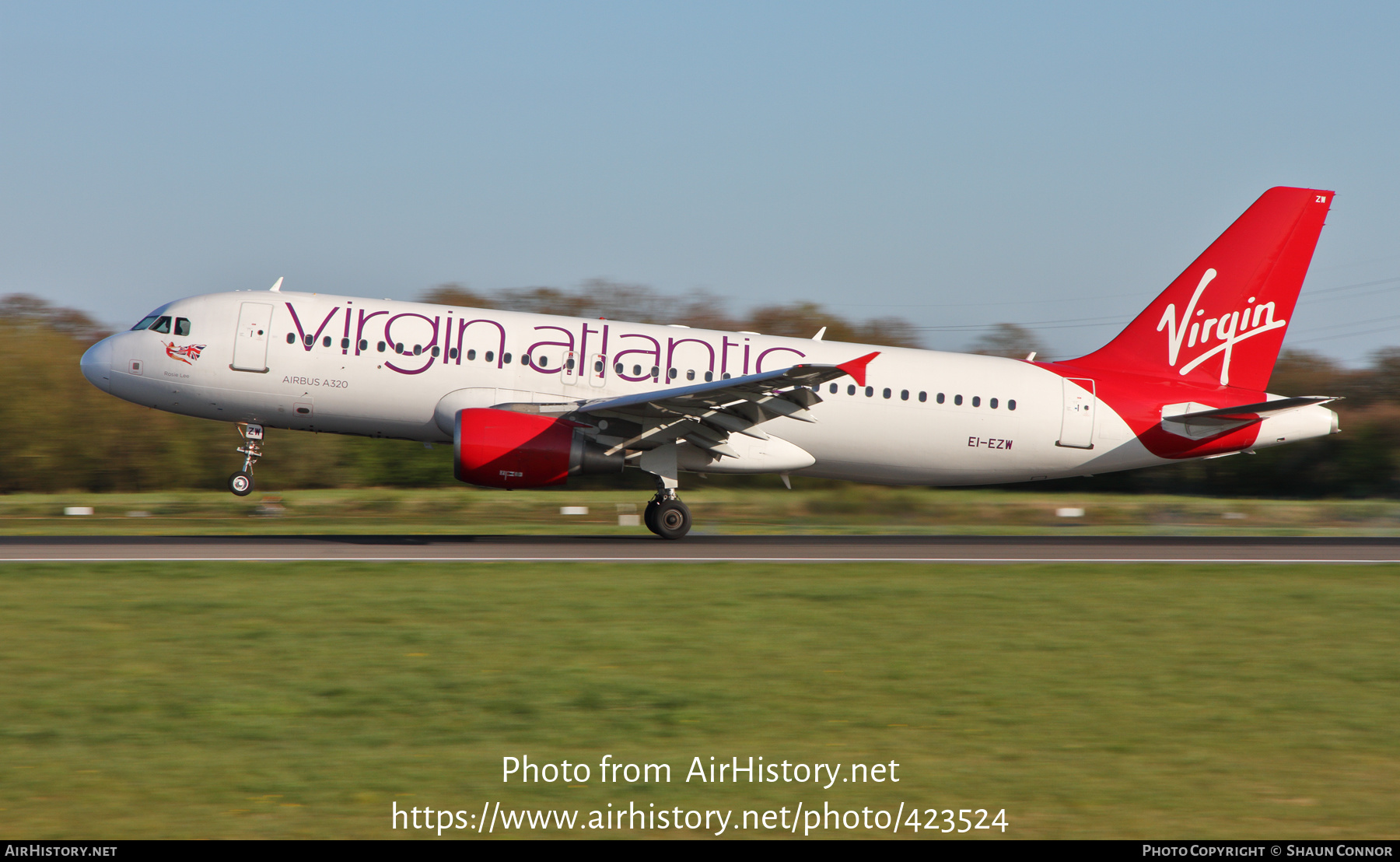 Aircraft Photo of EI-EZW | Airbus A320-214 | Virgin Atlantic Airways | AirHistory.net #423524