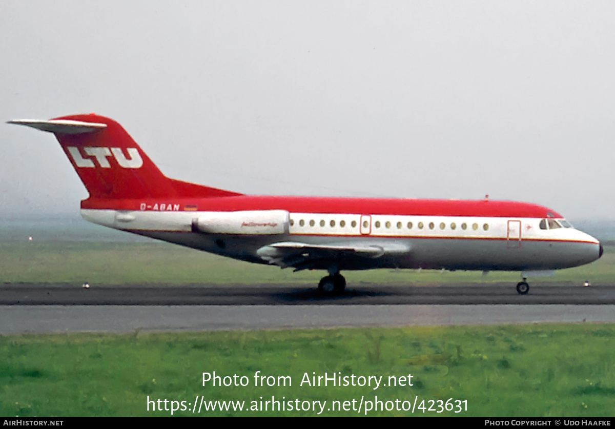 Aircraft Photo of D-ABAN | Fokker F28-1000 Fellowship | LTU - Lufttransport-Unternehmen | AirHistory.net #423631