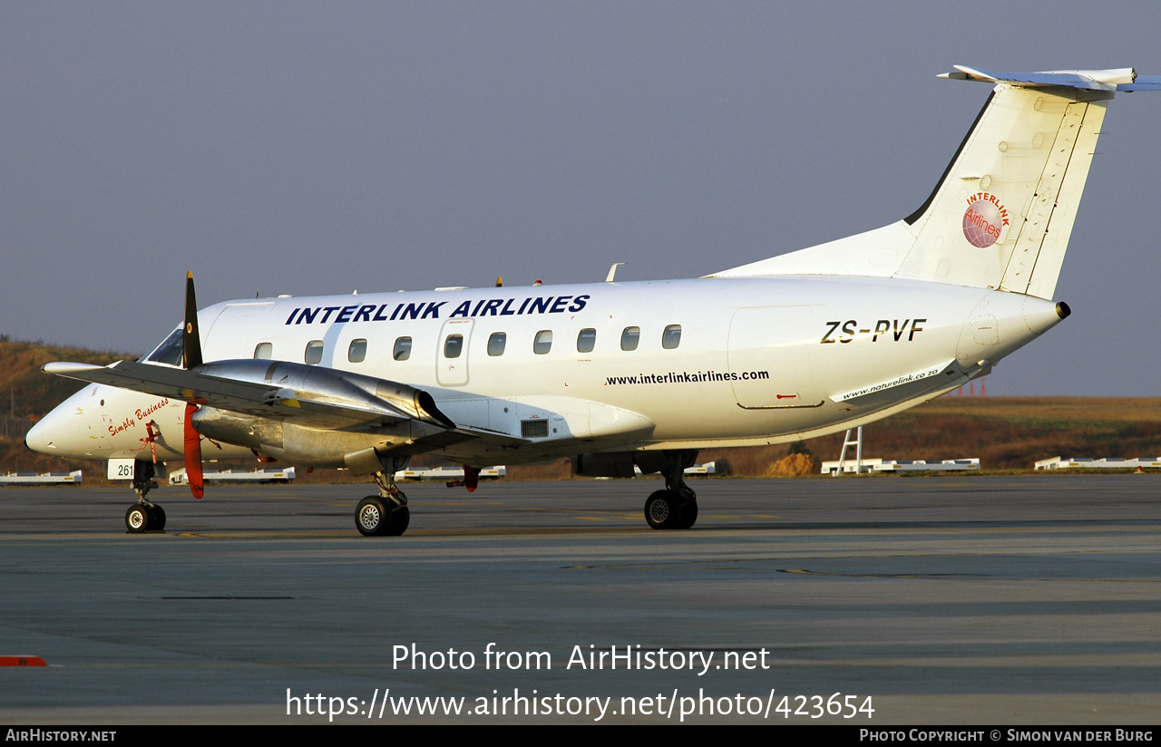 Aircraft Photo of ZS-PVF | Embraer EMB-120 Brasilia | Interlink Airlines | AirHistory.net #423654