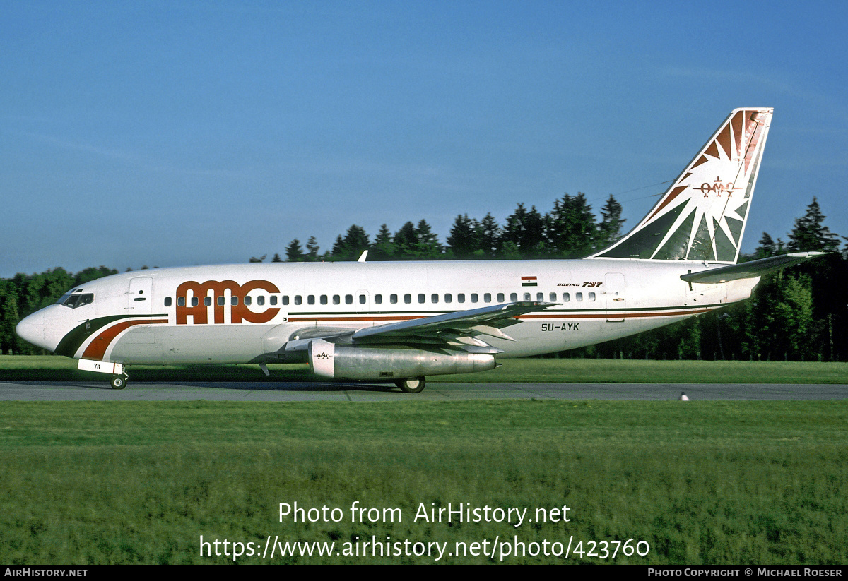 Aircraft Photo of SU-AYK | Boeing 737-266/Adv | AMC Airlines | AirHistory.net #423760