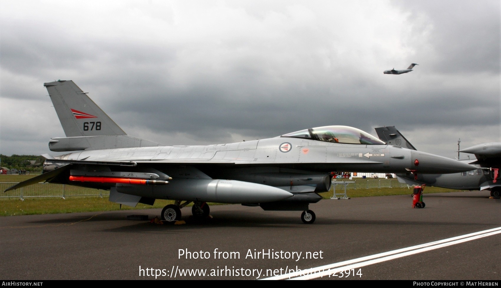 Aircraft Photo of 678 | General Dynamics F-16AM Fighting Falcon | Norway - Air Force | AirHistory.net #423914