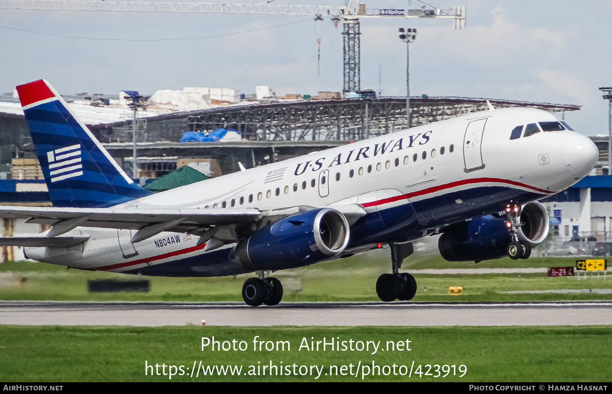 Aircraft Photo of N804AW | Airbus A319-132 | US Airways | AirHistory.net #423919