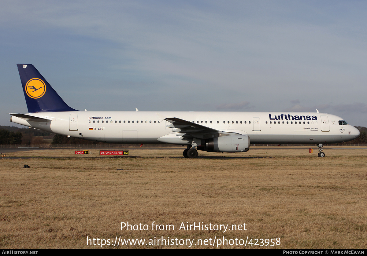 Aircraft Photo of D-AISF | Airbus A321-231 | Lufthansa | AirHistory.net #423958