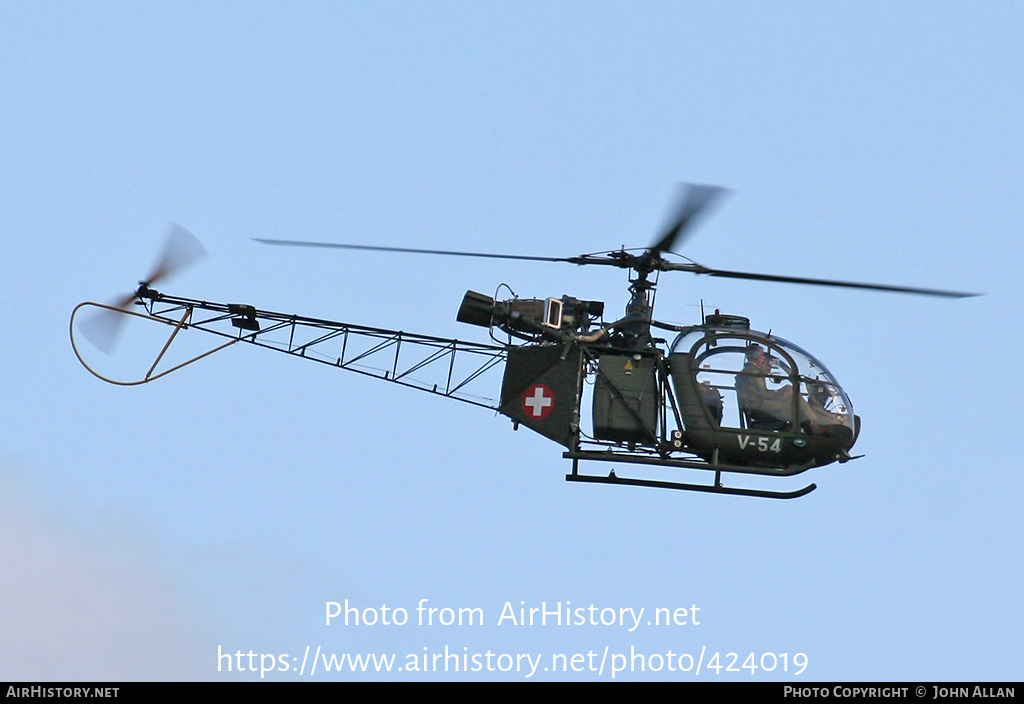 Aircraft Photo of G-BVSD / V-54 | Sud SE-3130 Alouette II | Switzerland - Air Force | AirHistory.net #424019