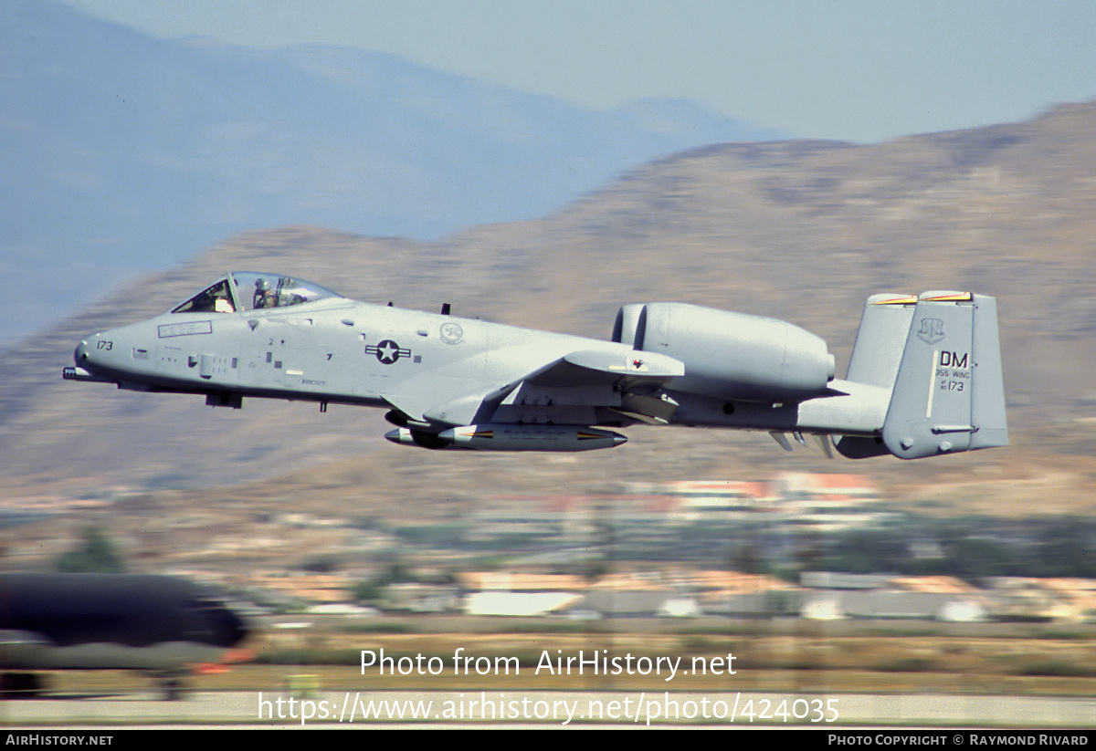 Aircraft Photo of 80-0173 | Fairchild A-10A Thunderbolt II | USA - Air Force | AirHistory.net #424035