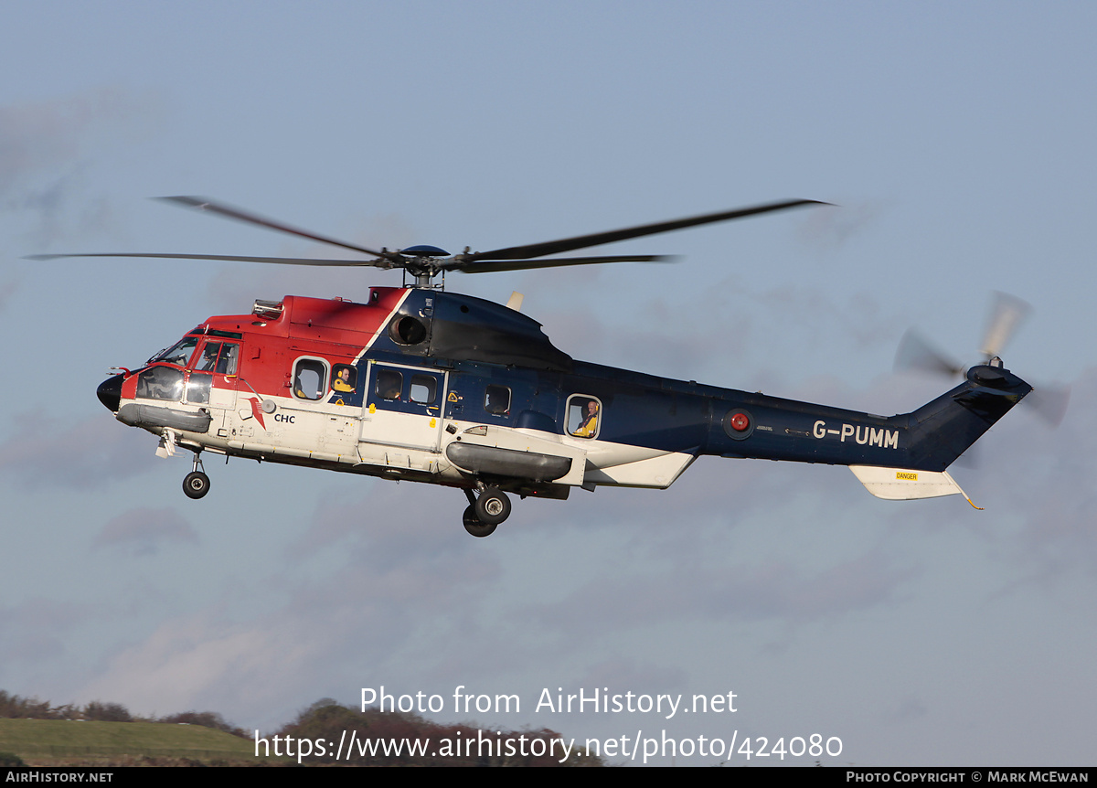 Aircraft Photo of G-PUMM | Eurocopter AS-332L2 Super Puma Mk2 | CHC Helicopters | AirHistory.net #424080