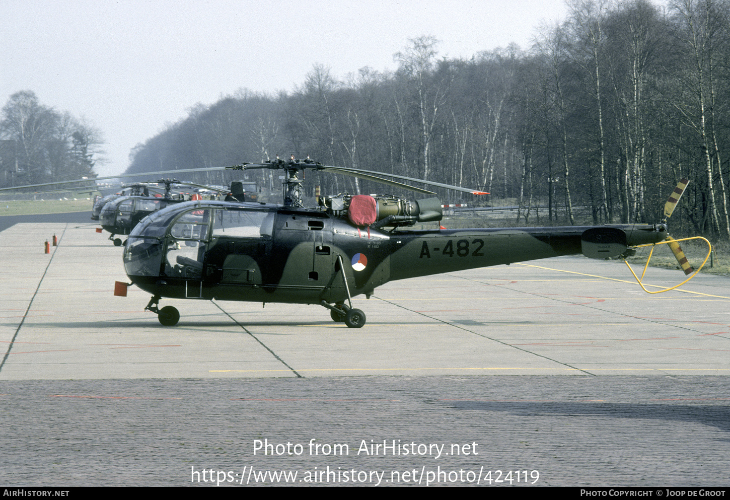 Aircraft Photo of A-482 | Sud SE-3160 Alouette III | Netherlands - Air Force | AirHistory.net #424119