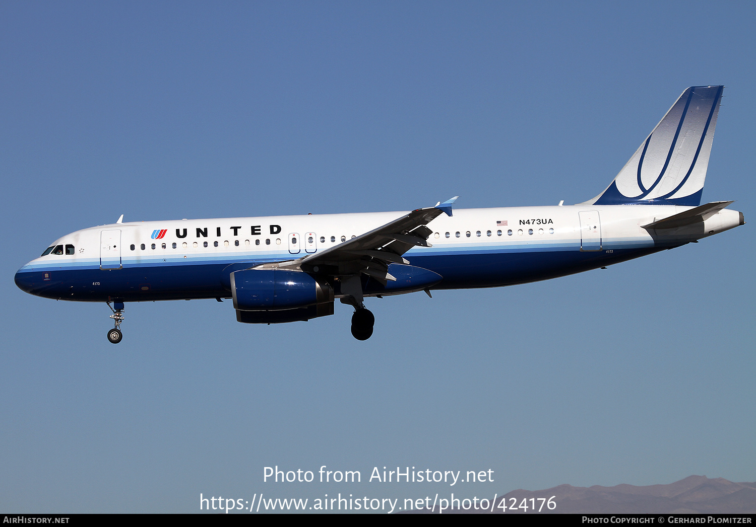 Aircraft Photo of N473UA | Airbus A320-232 | United Airlines | AirHistory.net #424176