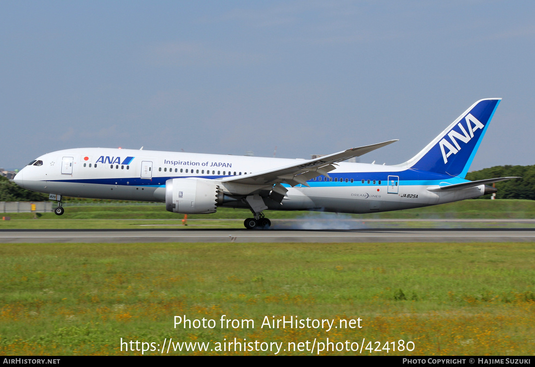 Aircraft Photo of JA825A | Boeing 787-8 Dreamliner | All Nippon Airways - ANA | AirHistory.net #424180