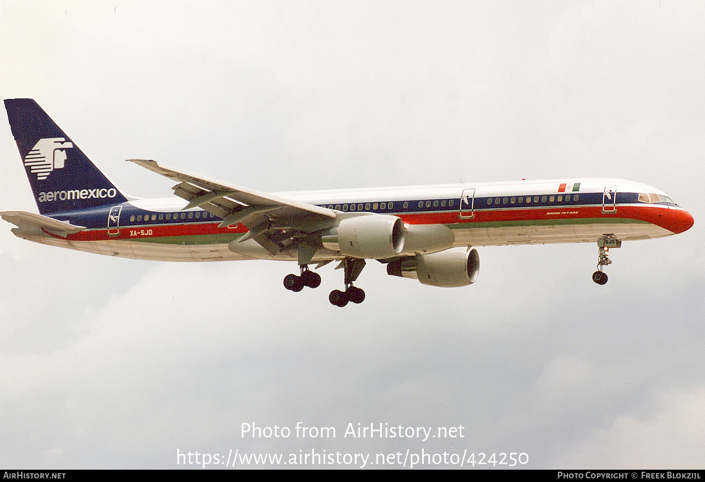 Aircraft Photo of XA-SJD | Boeing 757-2Q8 | AeroMéxico | AirHistory.net #424250