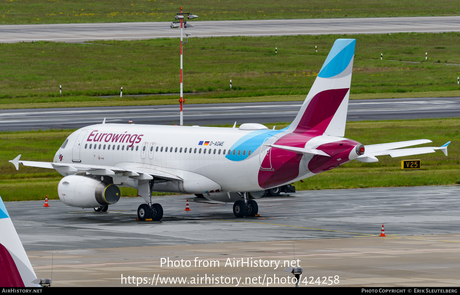 Aircraft Photo of D-AGWE | Airbus A319-132 | Eurowings | AirHistory.net #424258