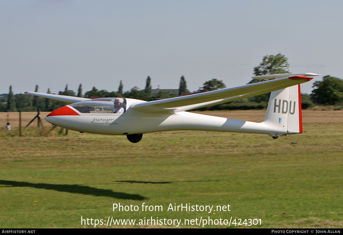 Aircraft Photo of G-CHDU | PZL-Bielsko SZD-51-1 Junior | Cambridge Gliding Centre | AirHistory.net #424301