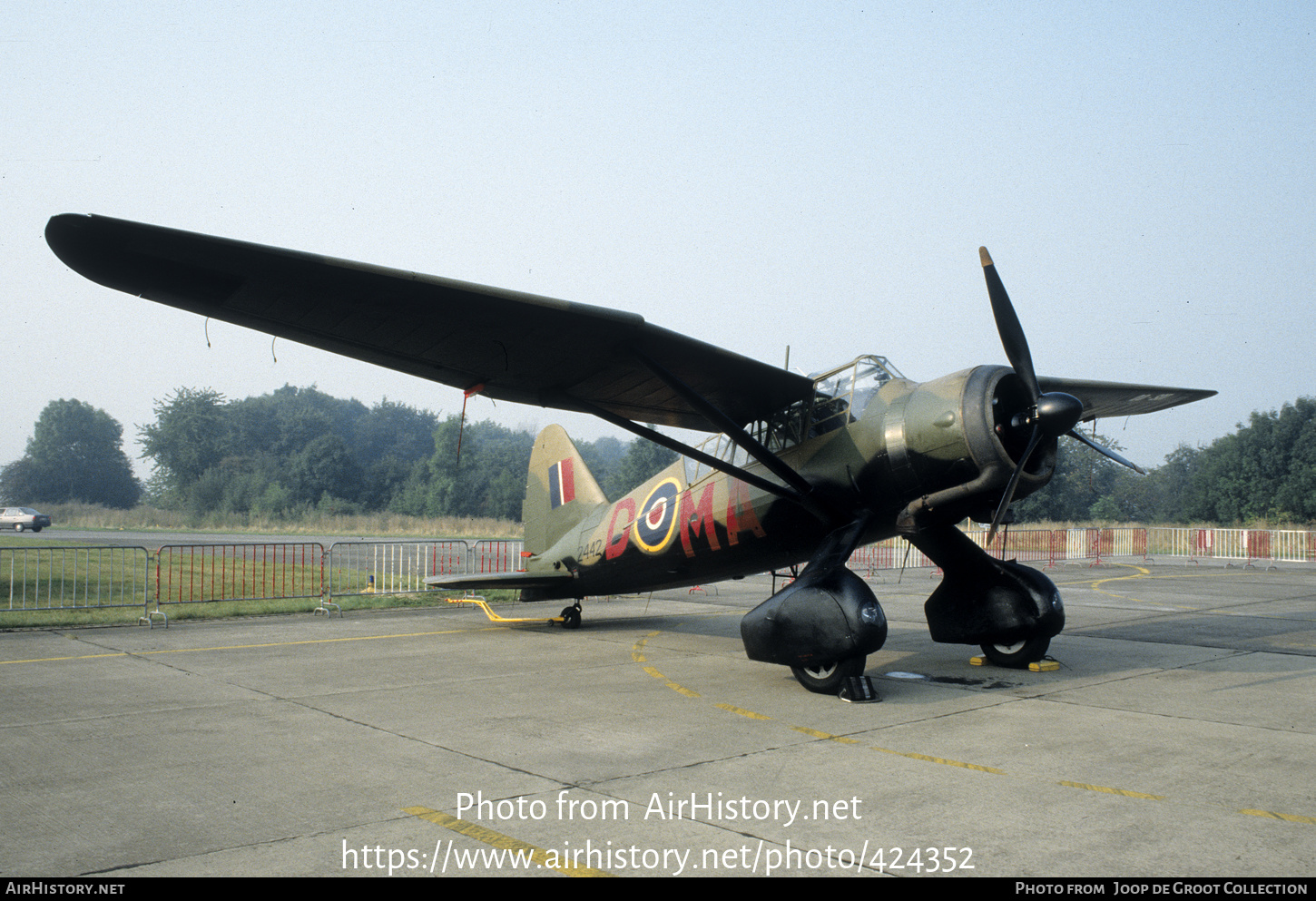 Aircraft Photo of OO-SOT / 2442 | Westland Lysander Mk.IIIA | Canada - Air Force | AirHistory.net #424352