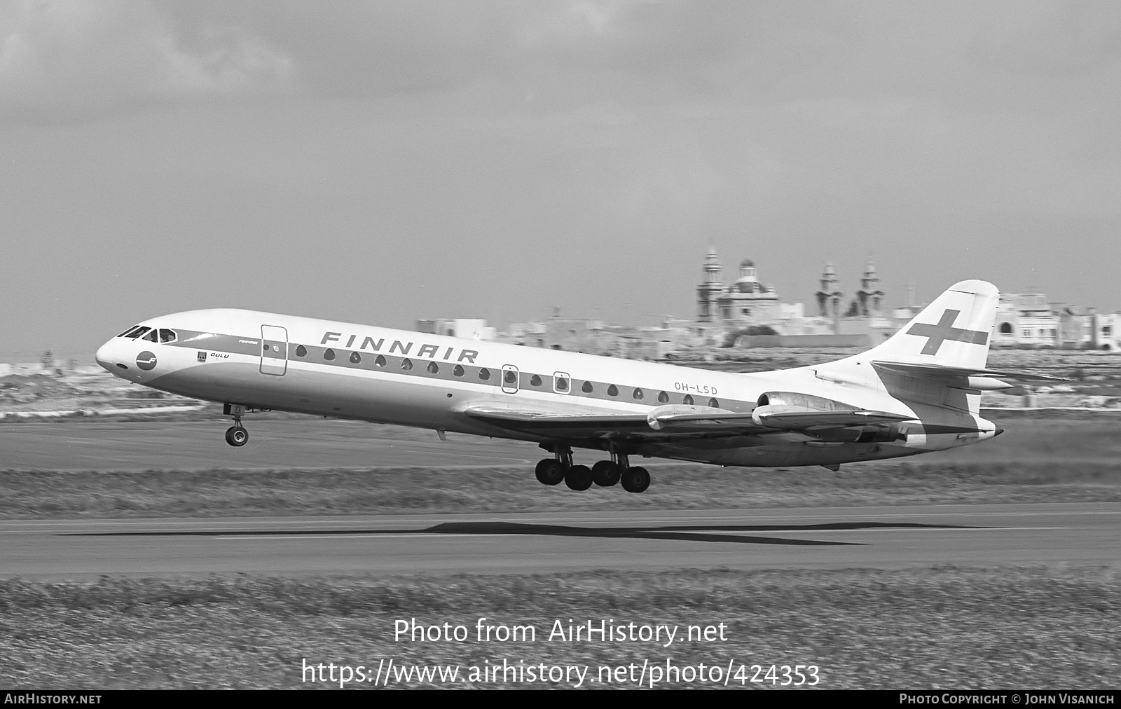 Aircraft Photo of OH-LSD | Sud SE-210 Caravelle 10B3 Super B | Finnair | AirHistory.net #424353