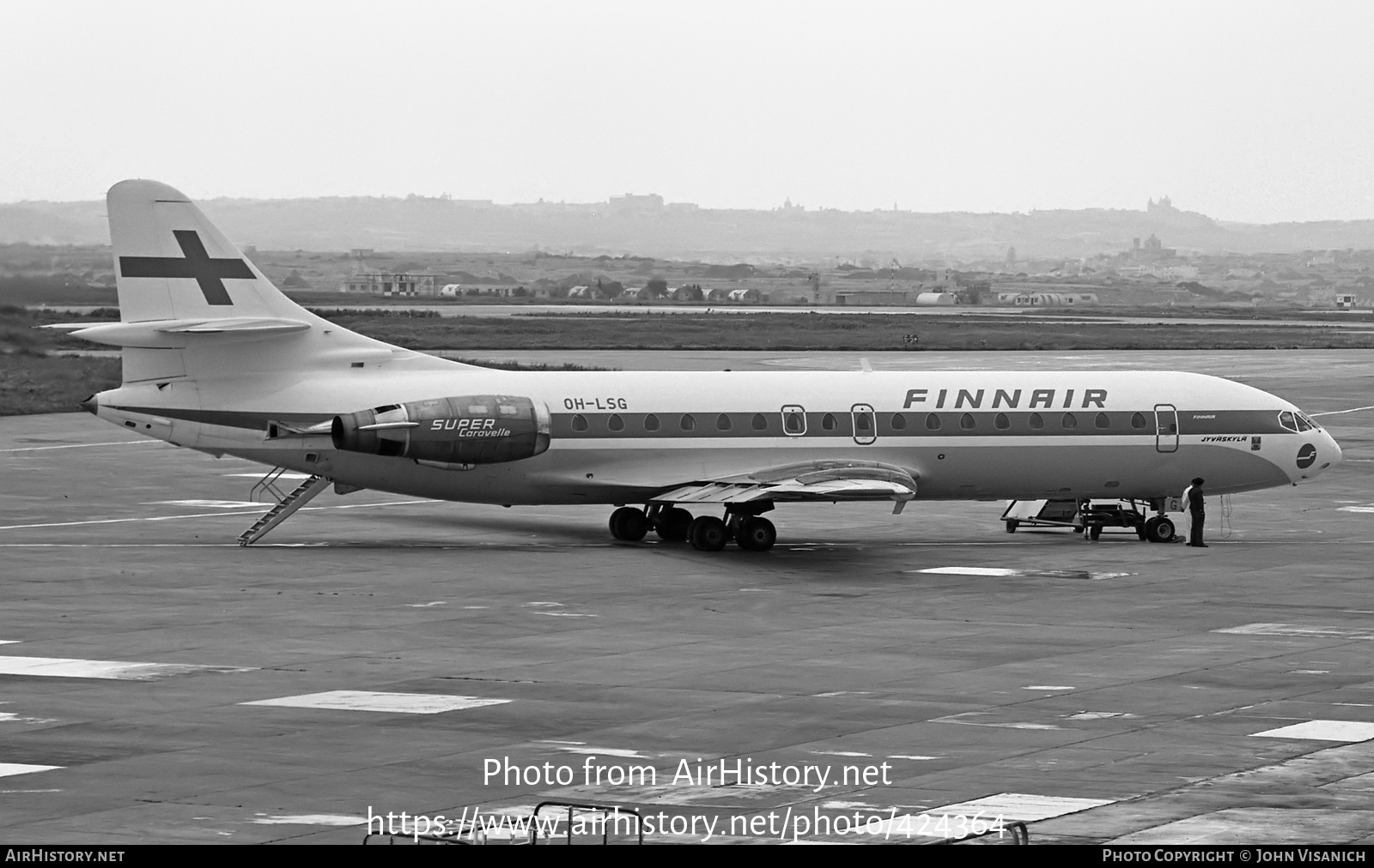 Aircraft Photo of OH-LSG | Sud SE-210 Caravelle 10B3 Super B | Finnair | AirHistory.net #424364