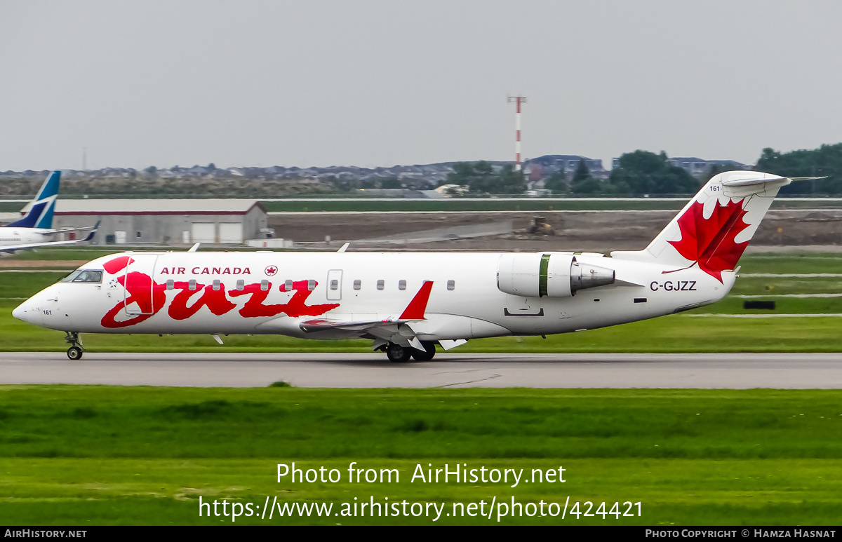 Aircraft Photo of C-GJZZ | Bombardier CRJ-200ER (CL-600-2B19) | Air Canada Jazz | AirHistory.net #424421