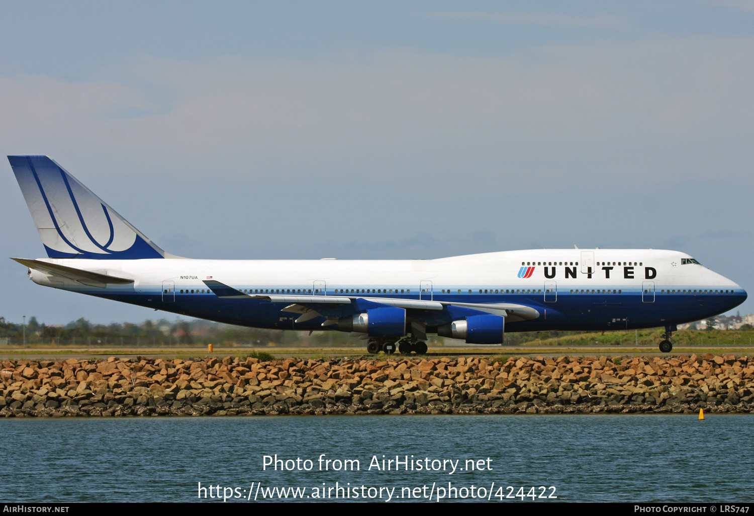 Aircraft Photo of N107UA | Boeing 747-422 | United Airlines | AirHistory.net #424422