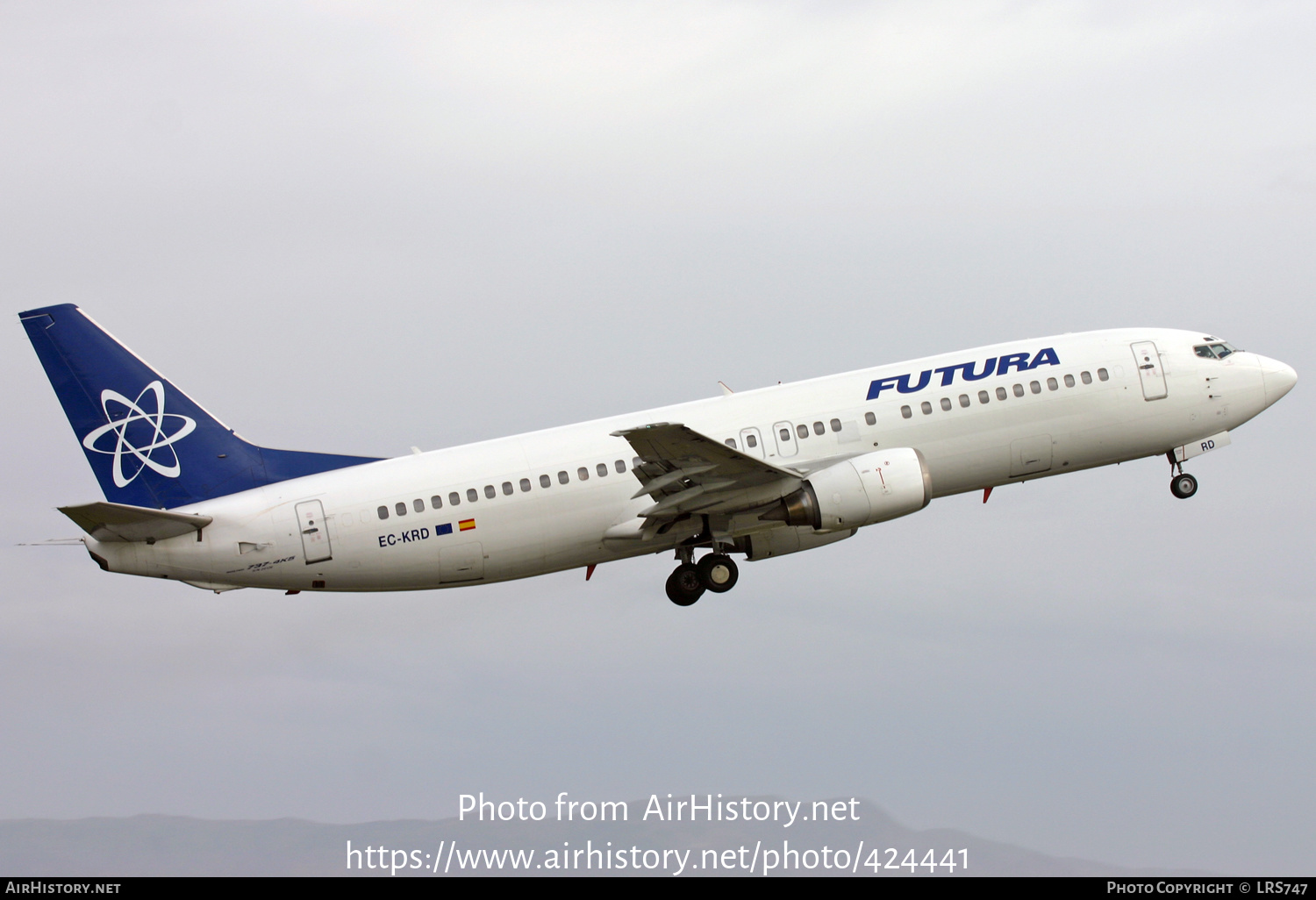 Aircraft Photo of EC-KRD | Boeing 737-4K5 | Futura International Airways | AirHistory.net #424441