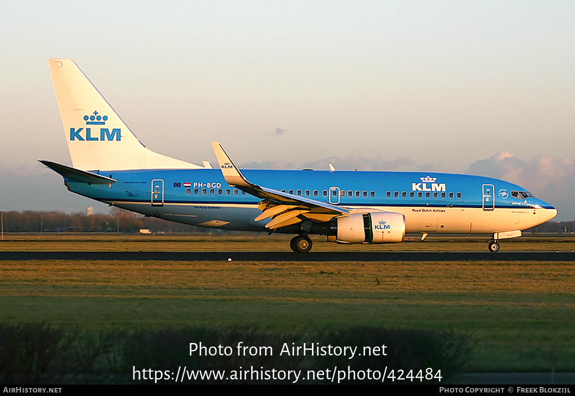 Aircraft Photo of PH-BGD | Boeing 737-7K2 | KLM - Royal Dutch Airlines | AirHistory.net #424484