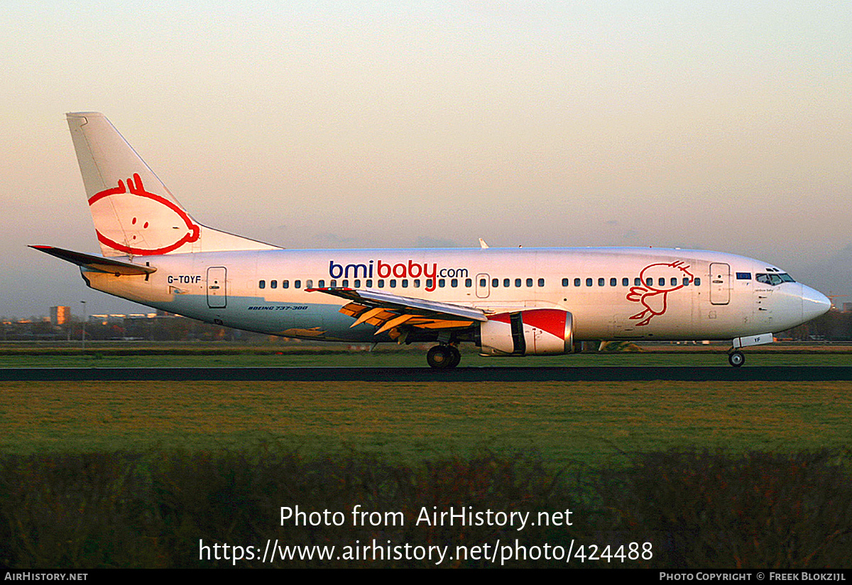 Aircraft Photo of G-TOYF | Boeing 737-36N | Bmibaby | AirHistory.net #424488