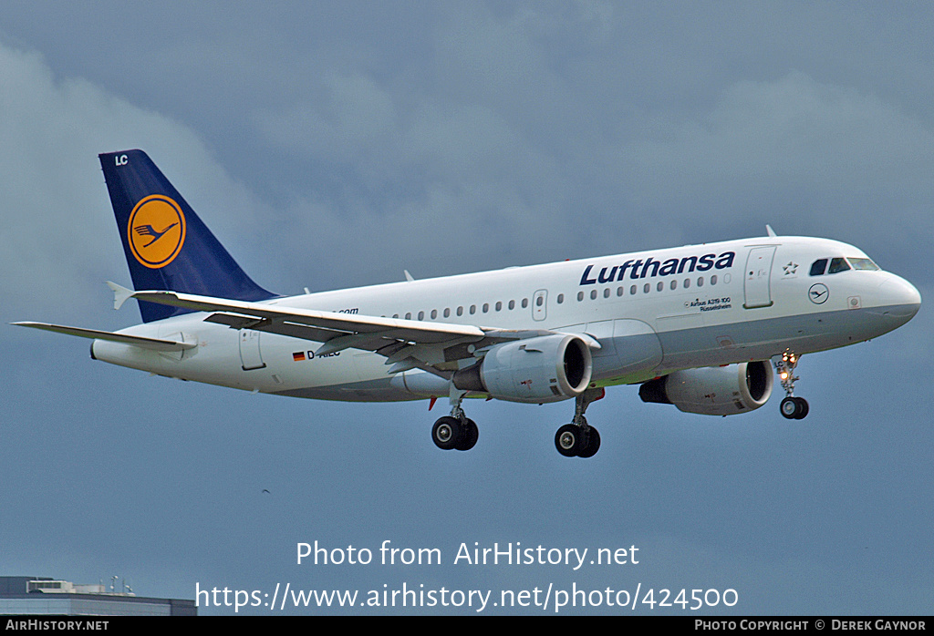 Aircraft Photo of D-AILC | Airbus A319-114 | Lufthansa | AirHistory.net #424500